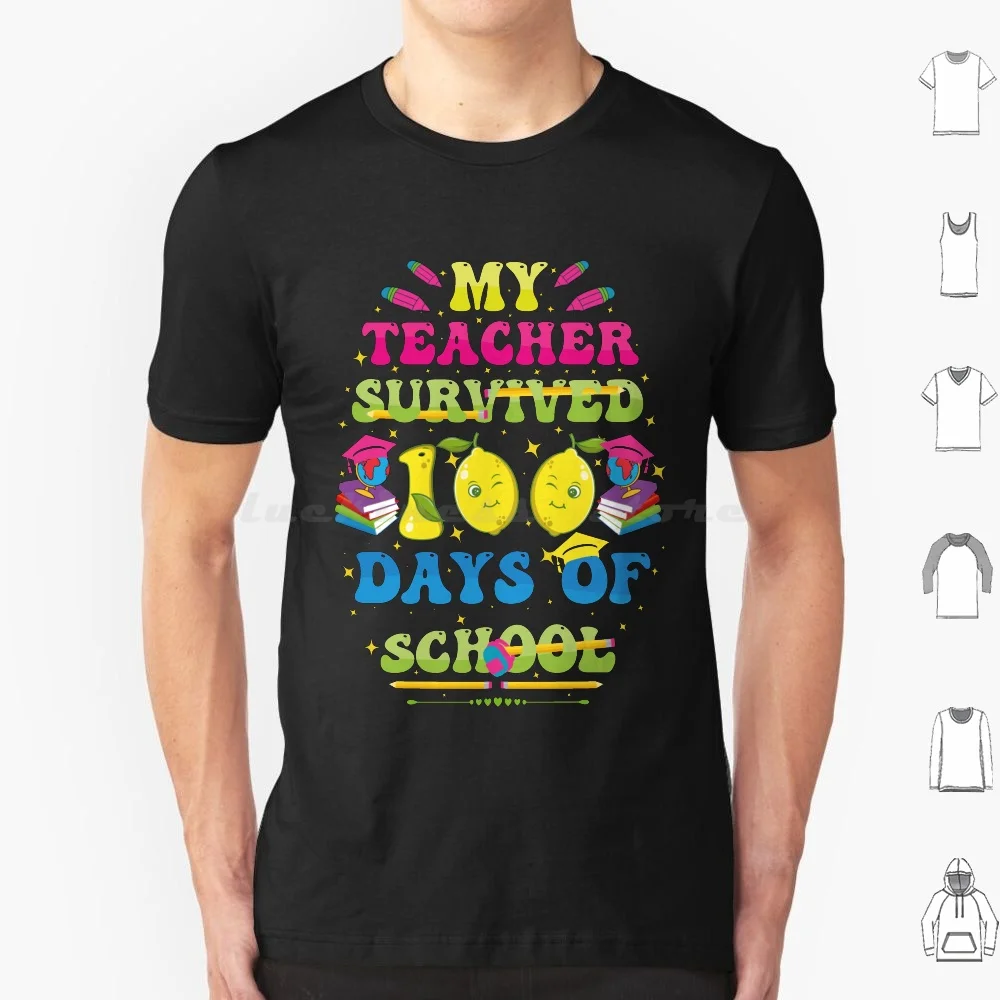 My Teacher Survived 100 Days Of School , Kids And Professors T Shirt Men Women Kids 6xl Introduce Our My Teacher Survived 100