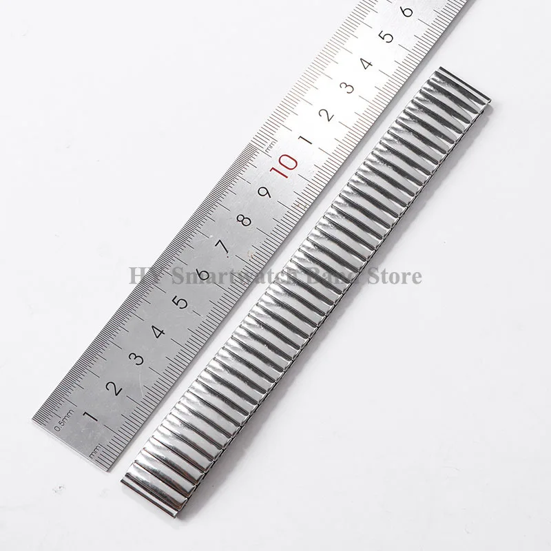 12mm 14mm 16mm 18mm 20mm 22mm Stainless Steel Elastic Watch Band Men Women Universal Bracelet Metal Expansion Strap Accessories