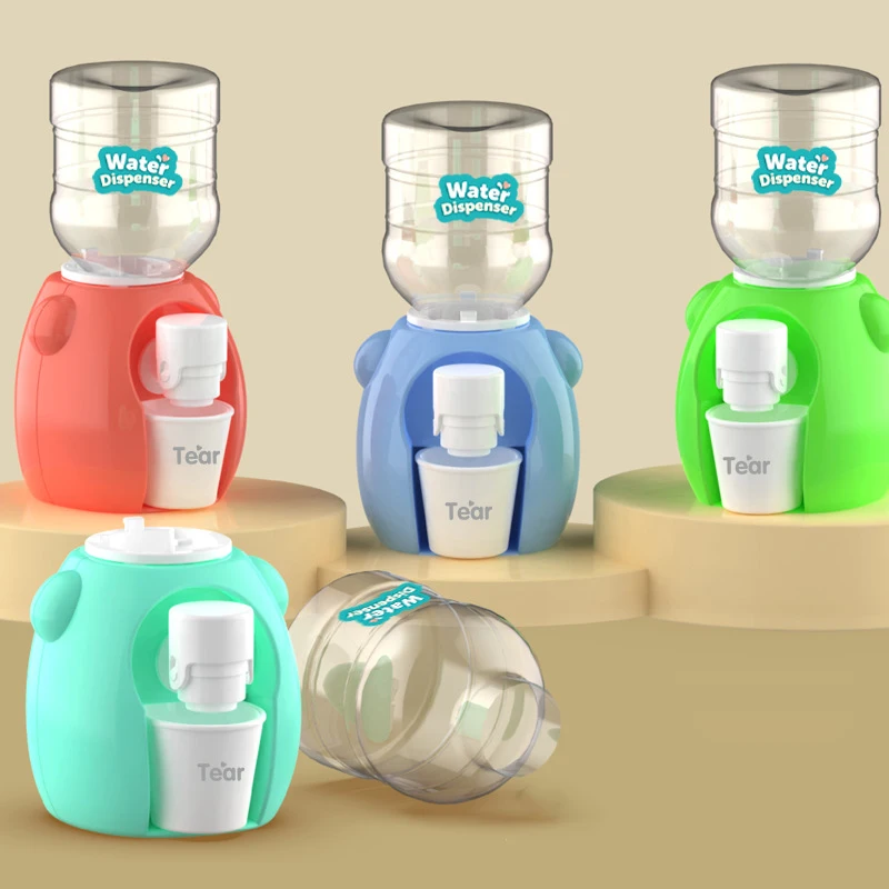 Lustige Mini Wasser Dispenser Nette Kreative Kaltes Wasser Saft Milch Trinkbrunnen Simulation Cartoon Kinder Küche Spielzeug Geschenke