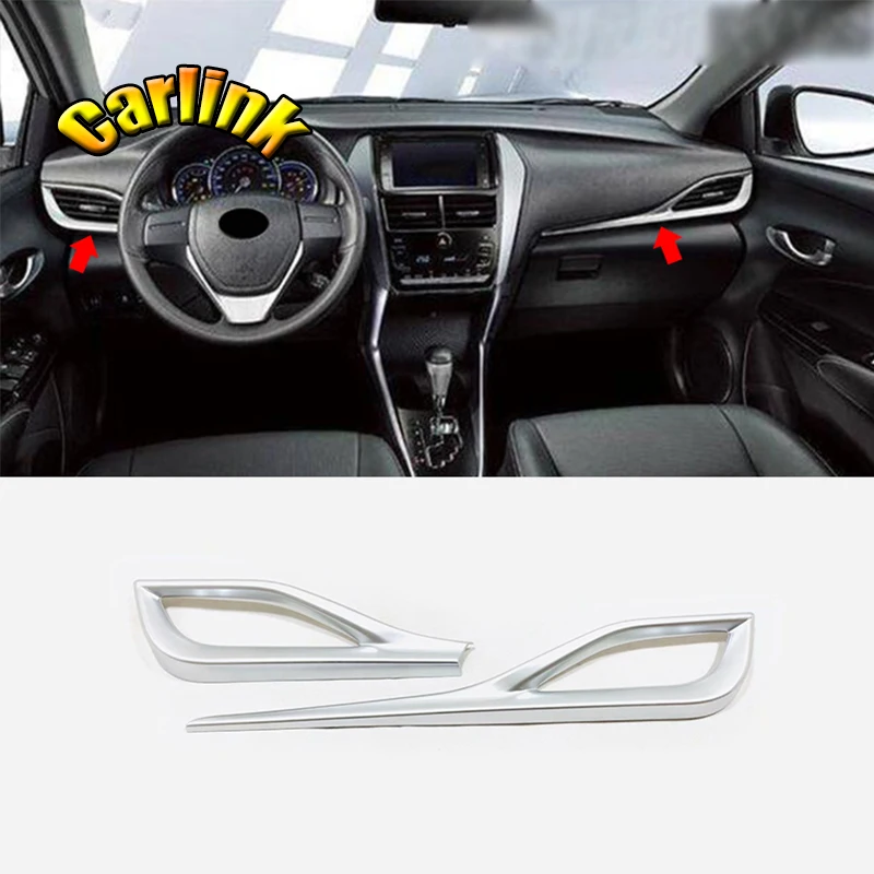 For Toyota Vios sedan 2019 2020 ABS Matte/Carbon fibre Door Window glass Lift Control Switch Panel Cover Trim Car Accessories