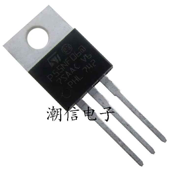 

10PCS/LOT P55NF06 STP55NF06 50A 60V