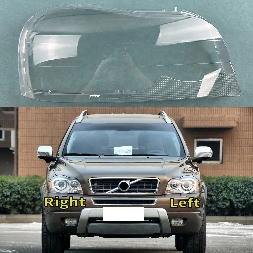 

For Volvo XC90 2004-2013 Front Headlight Cover Transparent Shade Lamp Headlamp Shell Plexiglass Replace Original Lampshade