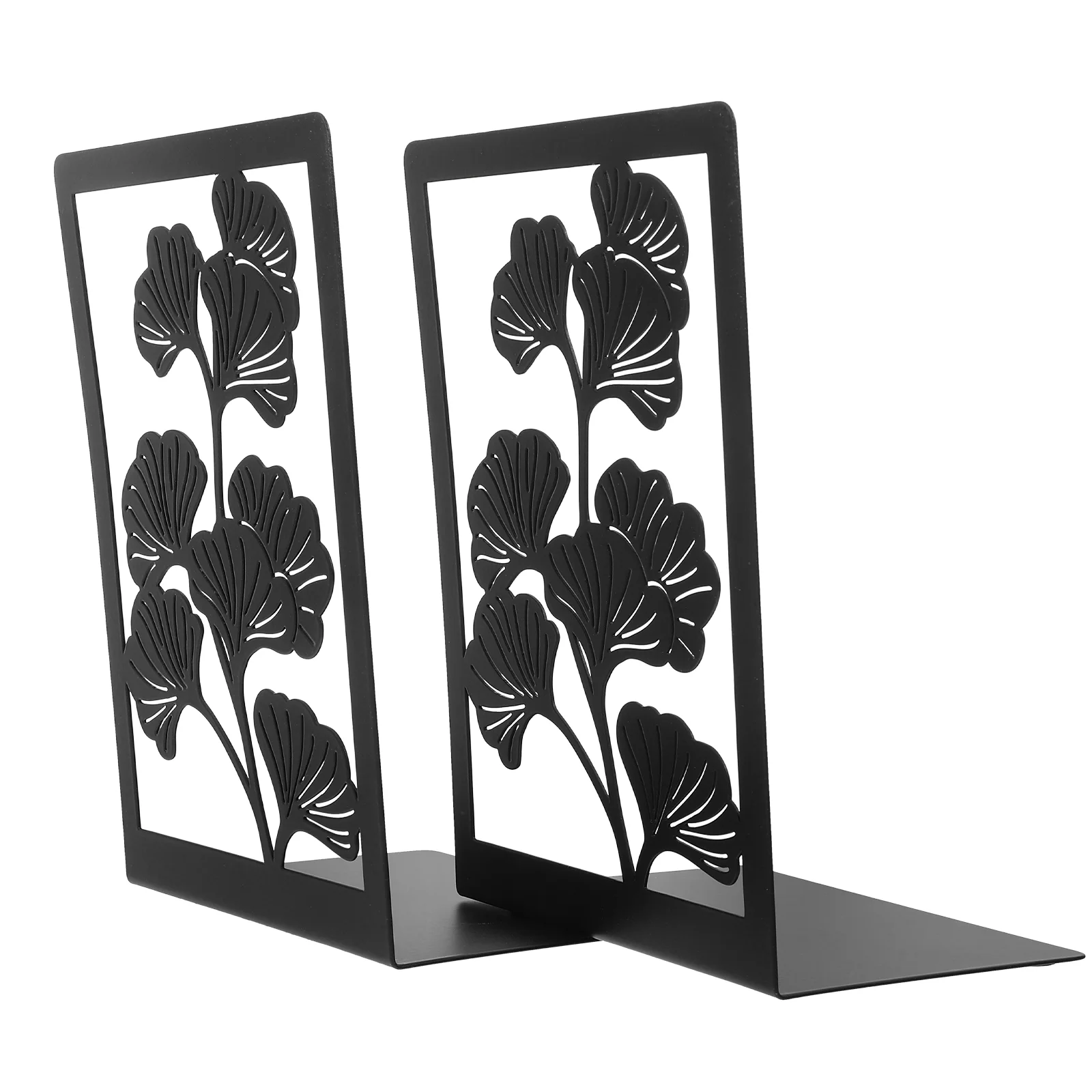 

2 Pcs Wrought Iron Silhouette Bookends Study Metal Heavy for Shelves Holders Office Bookshelves