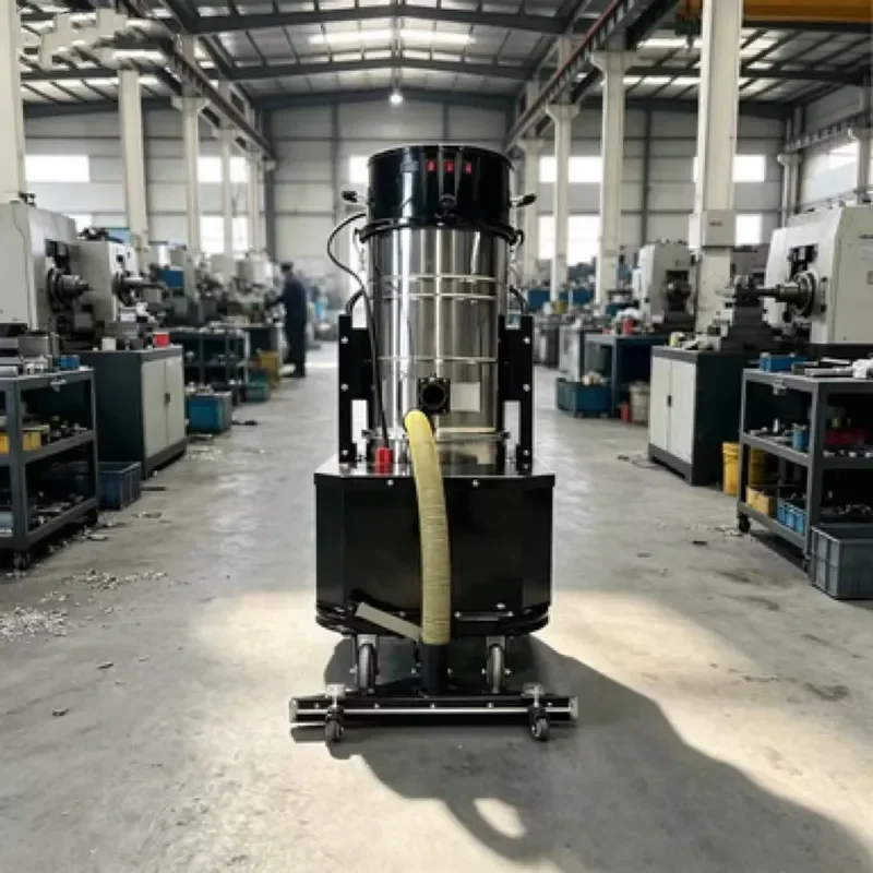 100L Battery Powered Industrial Vacuum Cleaner Brushless Wet Dry with Reverse Blowing Self Cleaning for Workshops and