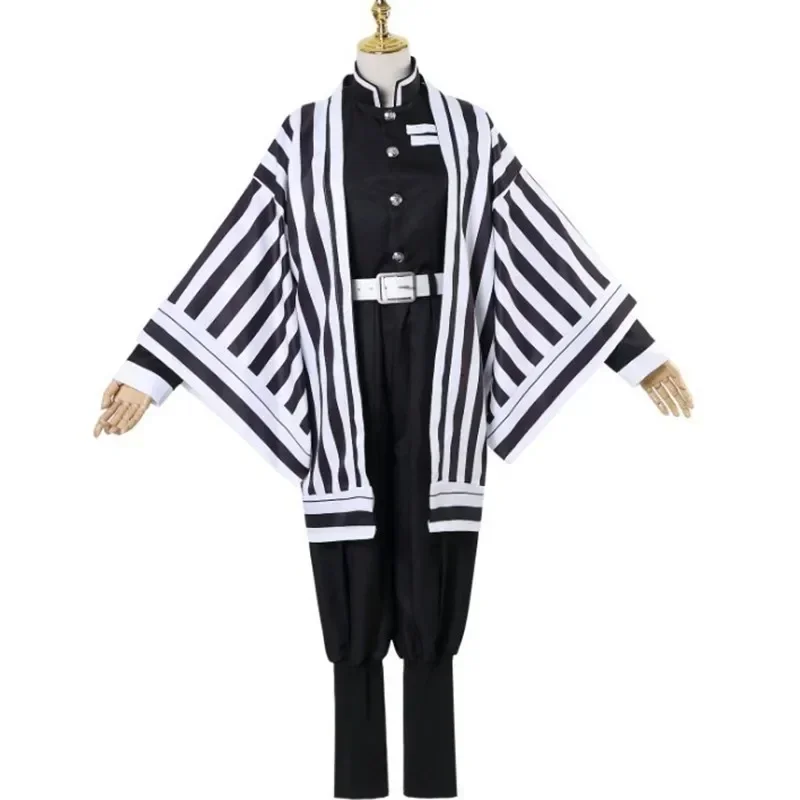 SN88 Iguro Obanai Cosplay Anime Demon Slayer Kimetsu No Yaiba Iguro Obanai Haori Kimono Cosplay Costume White Snake Props * #2 @