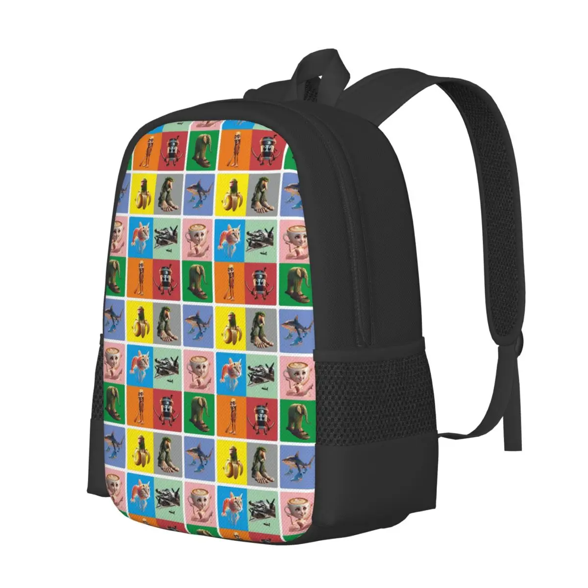 Italian Brain Rot Anomaly Student Backpack School Bag Hiking Travel Daypack for Men Women Fashion Bookbag Shoulder Bags