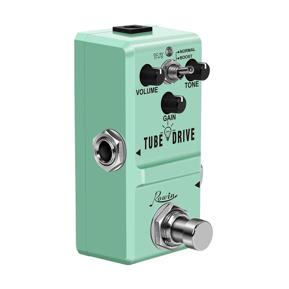 ROWIN LN-328 Tube Drive Guitar Analog Overdrive Pedal Classic Blues Pedal Distortion Box Normal & Boost Modes Guitar Pedal