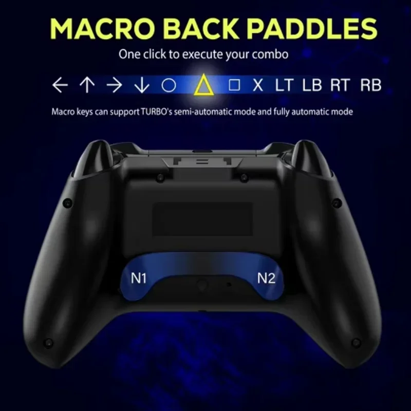 Pengendali Game Nirkabel Qrd Spark N5 Baru untuk Ps5 Ps4 Ps3 Ios Android PC Efek Hall Gamepad Efek Getaran Game PlayStation 4