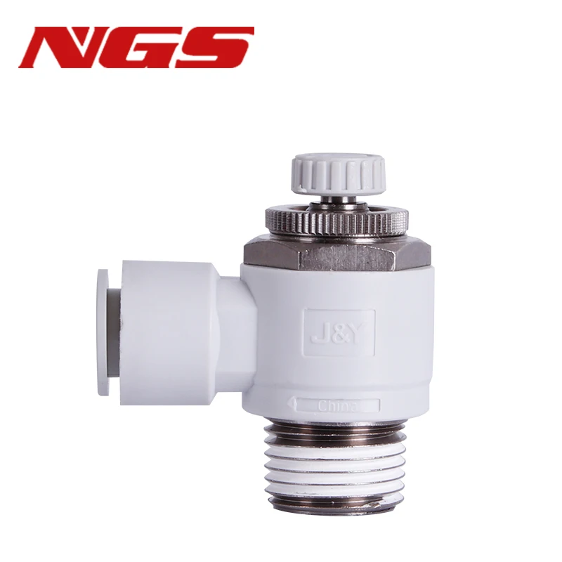 AS1201F/AS2201F/AS3201F/AS4201F-M5/01/02/03/04-04S/06S/08S/10S/12S Limit Out Type Adjust Speed Controller Valve Pneumatic Joint