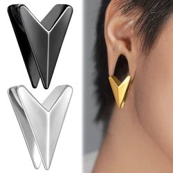 Giga 2 PCS Stainless Steel Ear Plugs Expander Victory Saddle Tunnels Ear Gauges Piercing Body Jewelry For Women Ears Stretcher