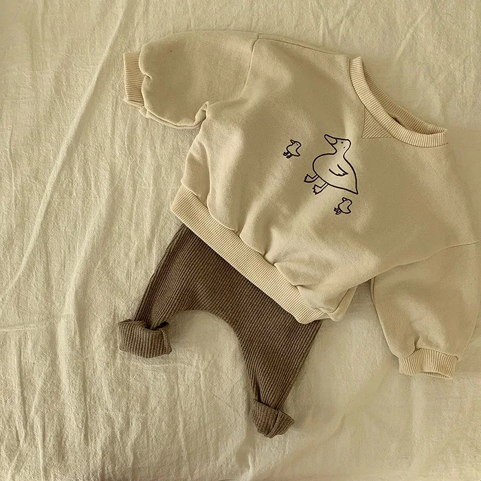 Primavera Autunno Neonato Neonati e ragazze Cotone Tinta unita Leggings a vita alta Moda per bambini Abbigliamento per bambini
