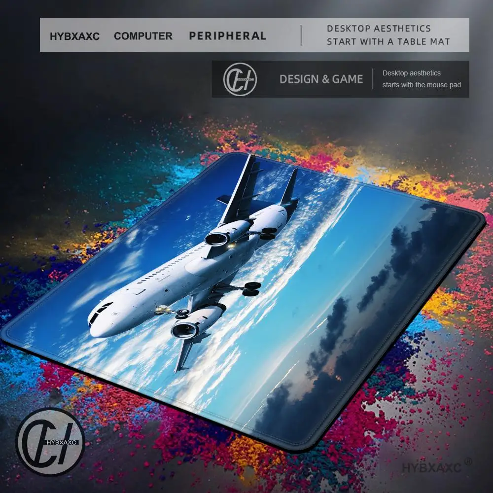 Airplane Flight Clouds Small Gaming Mouse Pad Gamer Keyboard Mousepad Computer Office Mouse Mat Laptop Anime Mause pad Desk Mat