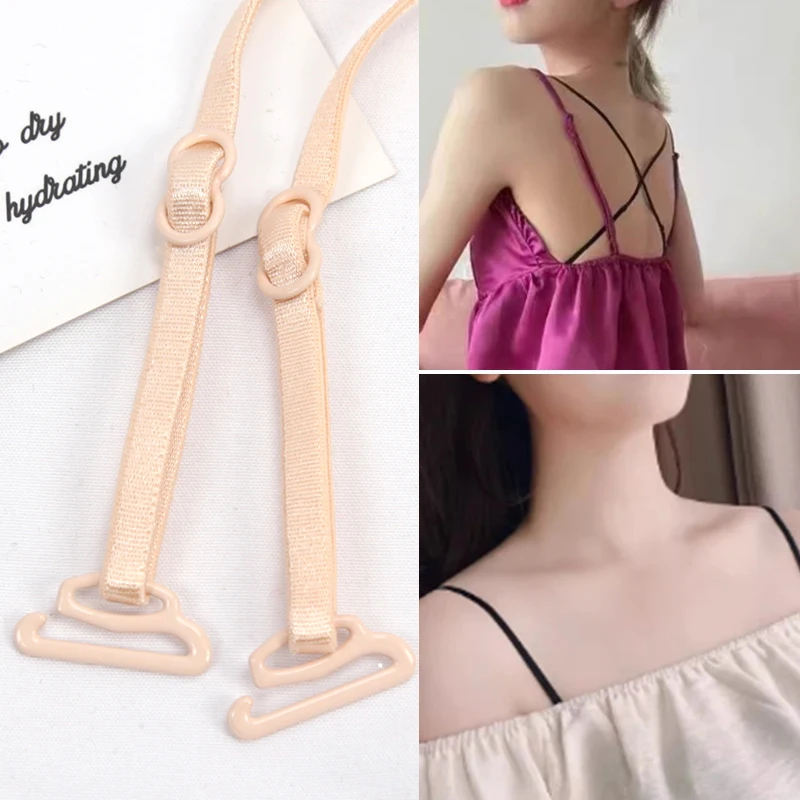 New 5mm Portable Elastic Nylon Bra Straps Women Thin Spaghetti Strap Underwear Accessories Invisible Shoulder Non-slip Bra Strap