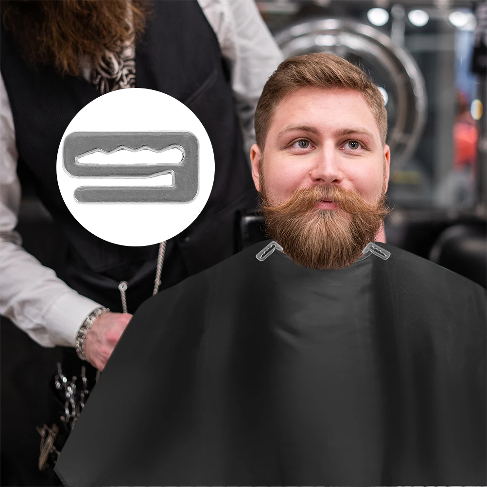 

10pcs Hairdressing Metal Barber Cape Buckles Durable Alloy Fixing Hooks For Haircut Salon Home Use G-Shape Belt