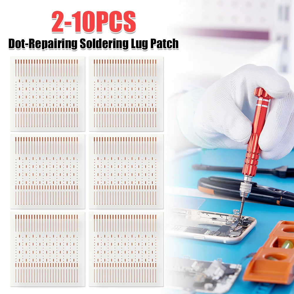 208 Dot Repair Spots Dot-Repairing Soldering Lug Patch Solder Sheet IC Chip Solder Pads for Microsoldering Jumpwire Phone Repair