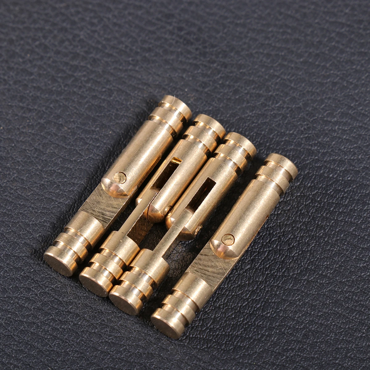 

50 Pcs Hinges Hinged Gift Box Case Cylinder Spring Automatic Cylindrical Golden