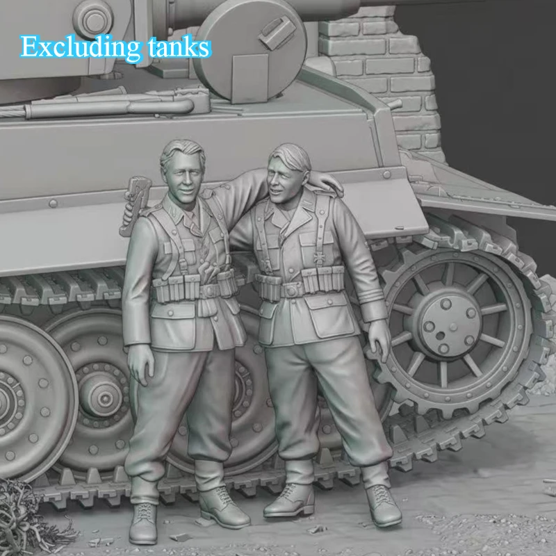 

1/35 Scale Hobby Miniature Resin Figure Assembled Model Kits Historical Ancient 2 Grenadiers Unassembled and Unpainted