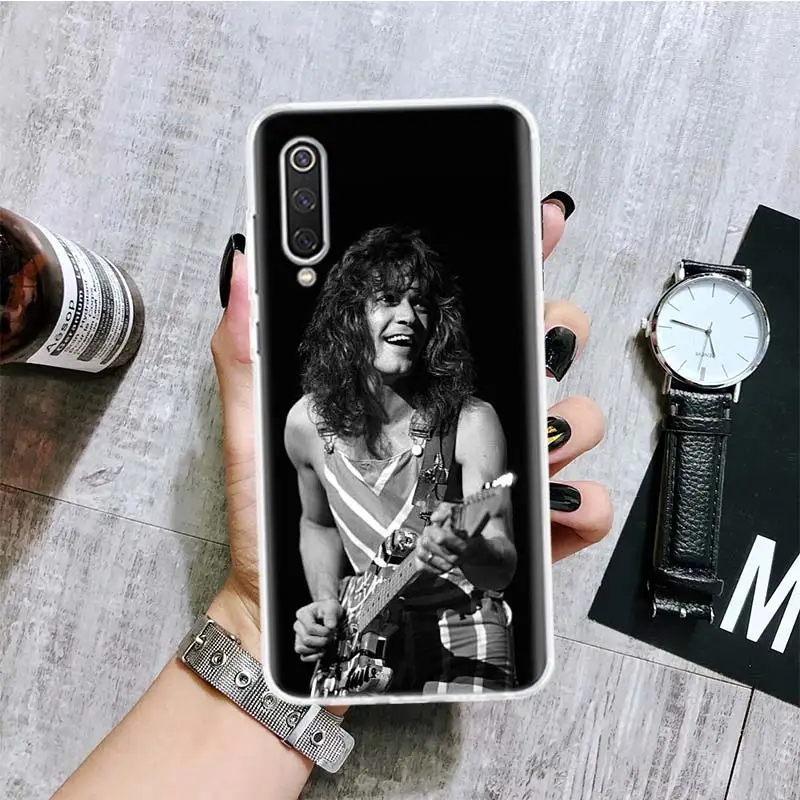 Eddie Van Halen Graphic Guitar Phone Case For Xiaomi Poco X6 X5 X4 X3 Nfc F5 F6 Pro F3 F2 F1 F4 Gt M5S M4 M3 M2 Soft Coque Cover