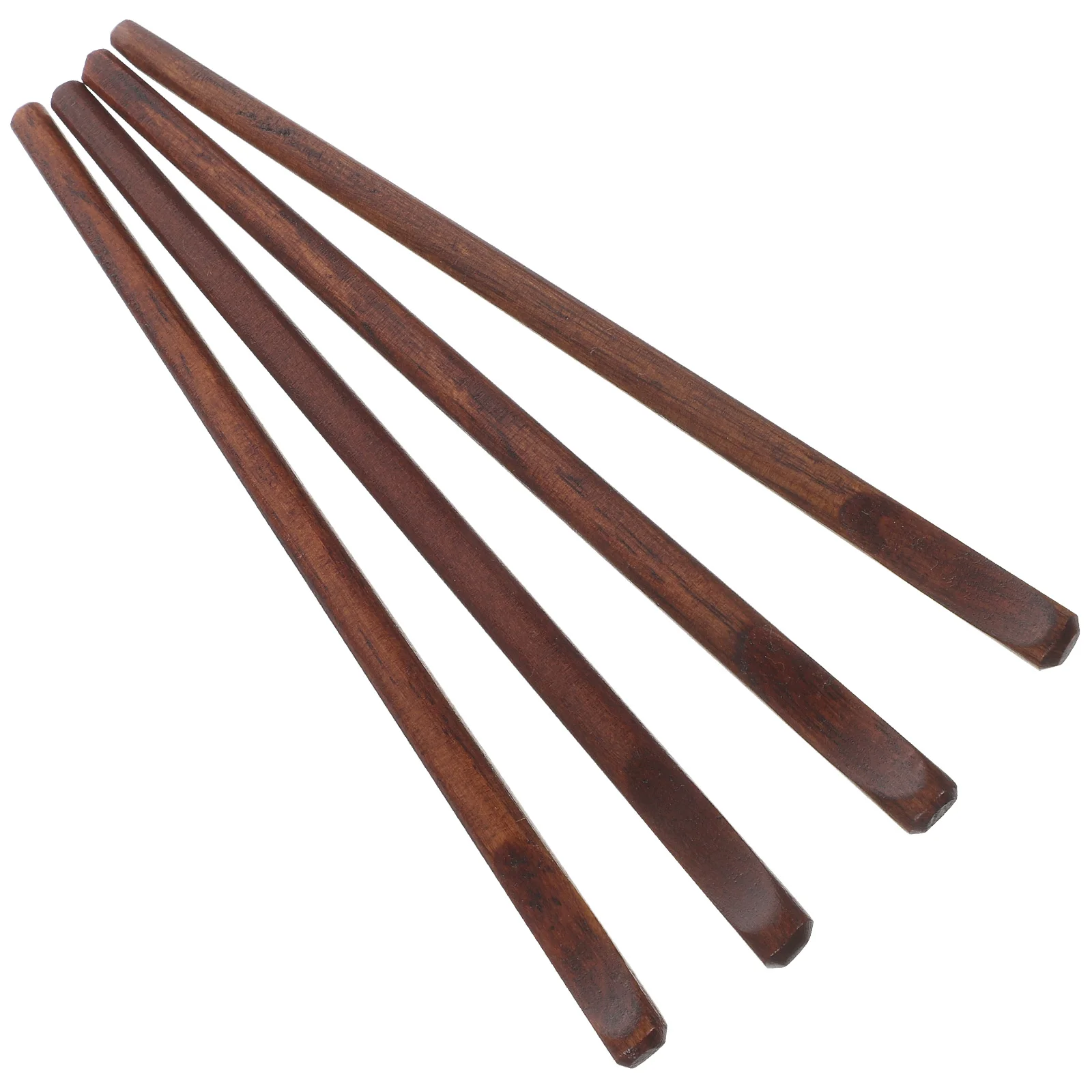 

4 Pcs Coffee Stirring Spoon Wood Sticks Long Handle Manual Retro Creative Stirrer for Drinks Beverages Tea