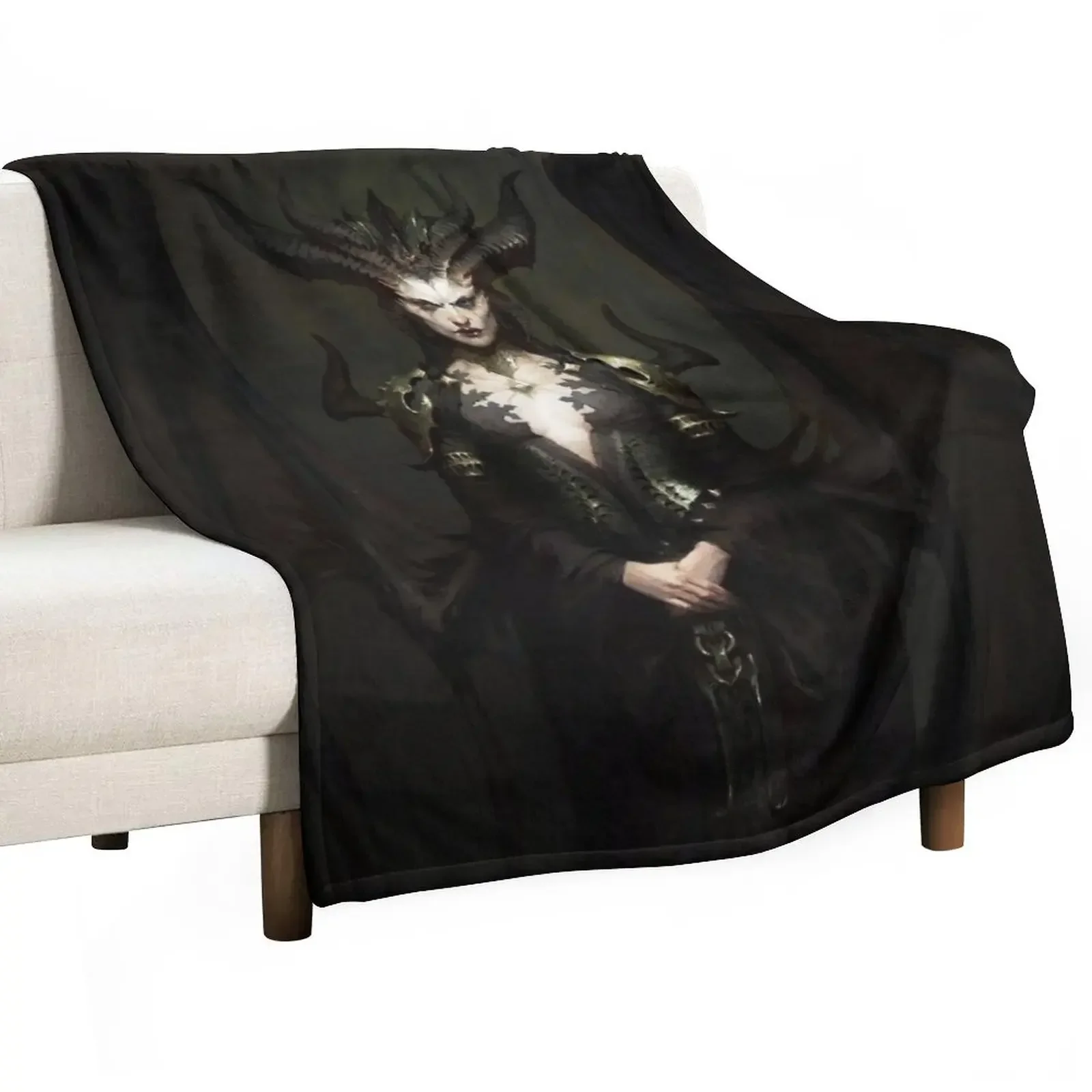 Diablo 4, BOOOOOM Throw Blanket Decoratives Thin Blankets Sofas Of Decoration Blankets