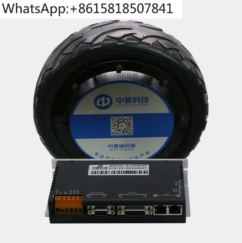 Robotics 10 inch 48V 800W 300kg low speed high torque brushless dc electric wheel hub servo motor with controller