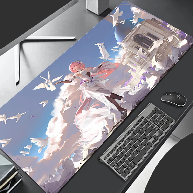 Mousepad Computer Gaming Accessories Cartoon Keyboard Pad Office PC H-honkai Impact 3 Rubber Mouse Pad Decoracion Desk Mouse Mat