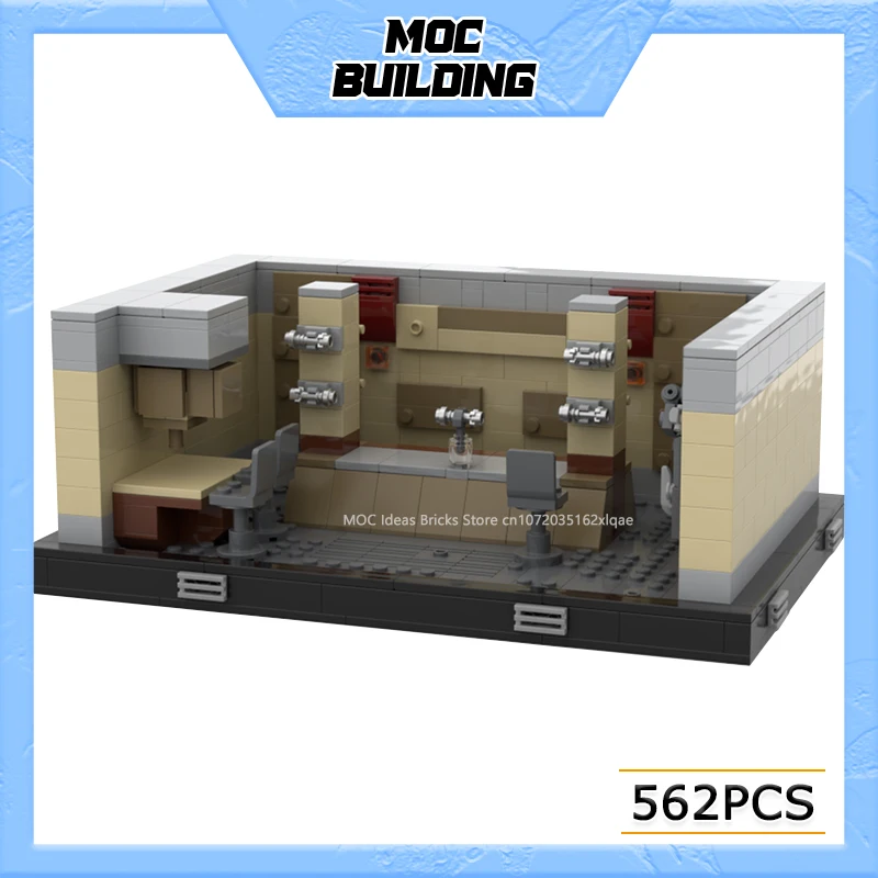 

MOC Building Blocks Space Movie Series Scene Huyang's Office Diorama DIY Assemble Bricks Collection Display Toys Creative Gifts