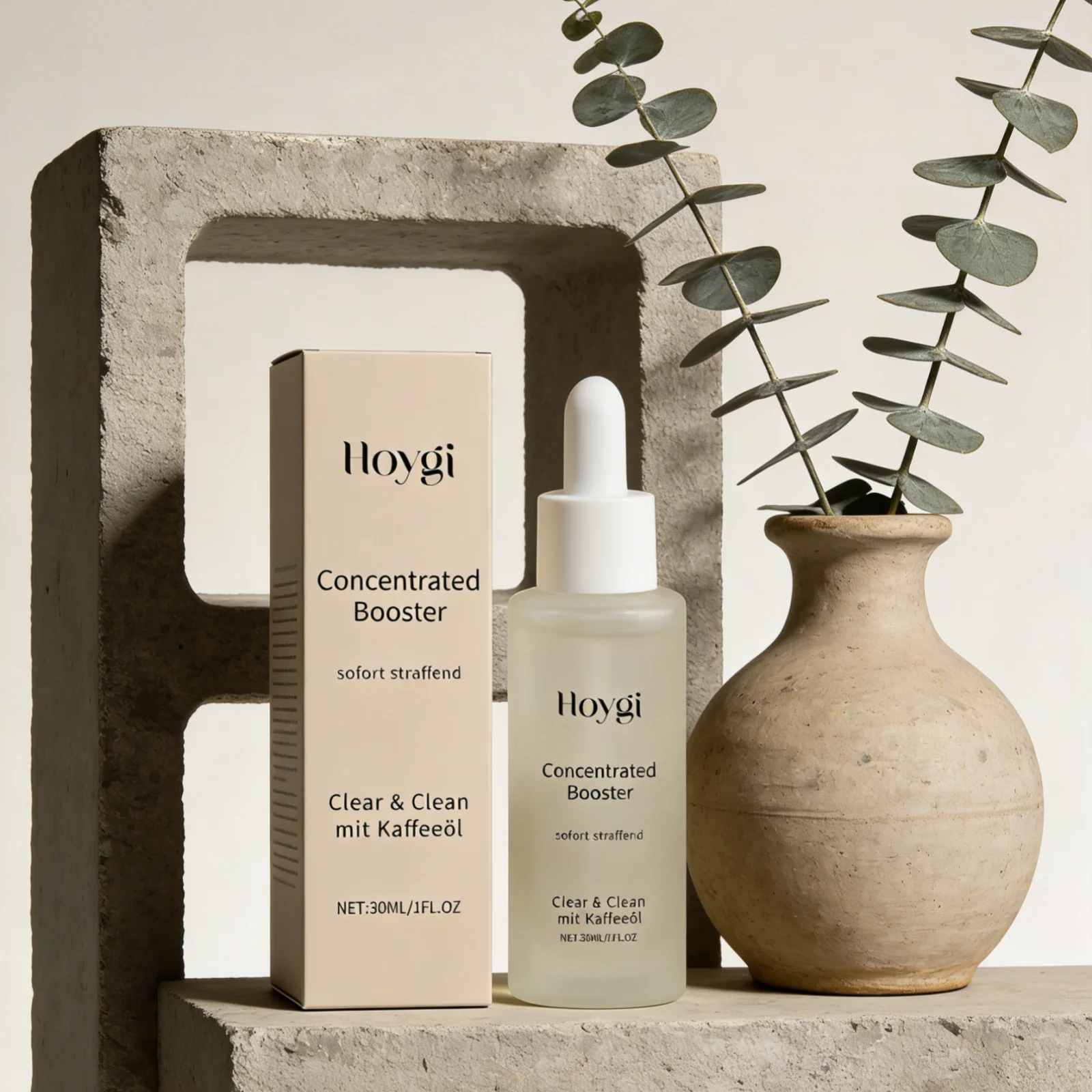 Hoygi Concentrated Booster Serum Intensive Moisturizing Glowing Skin Boosters Brighten Skin Tone Nourished Coffee Oil Face Serum