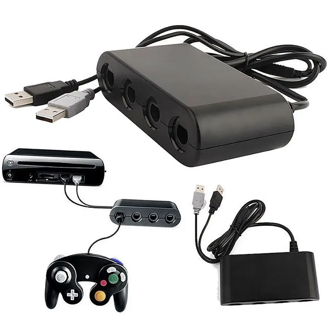 Games Cables for Nintendo Switch for GC Controllers 4 Ports Converter for GameCube For Nintendo Switch |GC|GameCube