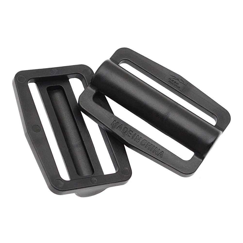 2Pcs Scuba Diving Weight Belt Webbing Keeper D-Ring Diving Weight Belt Webbing Slide Buckle Diving Replace Accessories