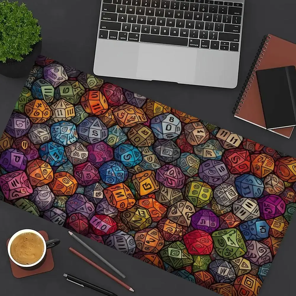 

Funny Dice Magic Party Game Mat Durable Rubber for MTG And TCG Games 350X600MM Mouse Pad Offices Desk Mats Party Friendly Design
