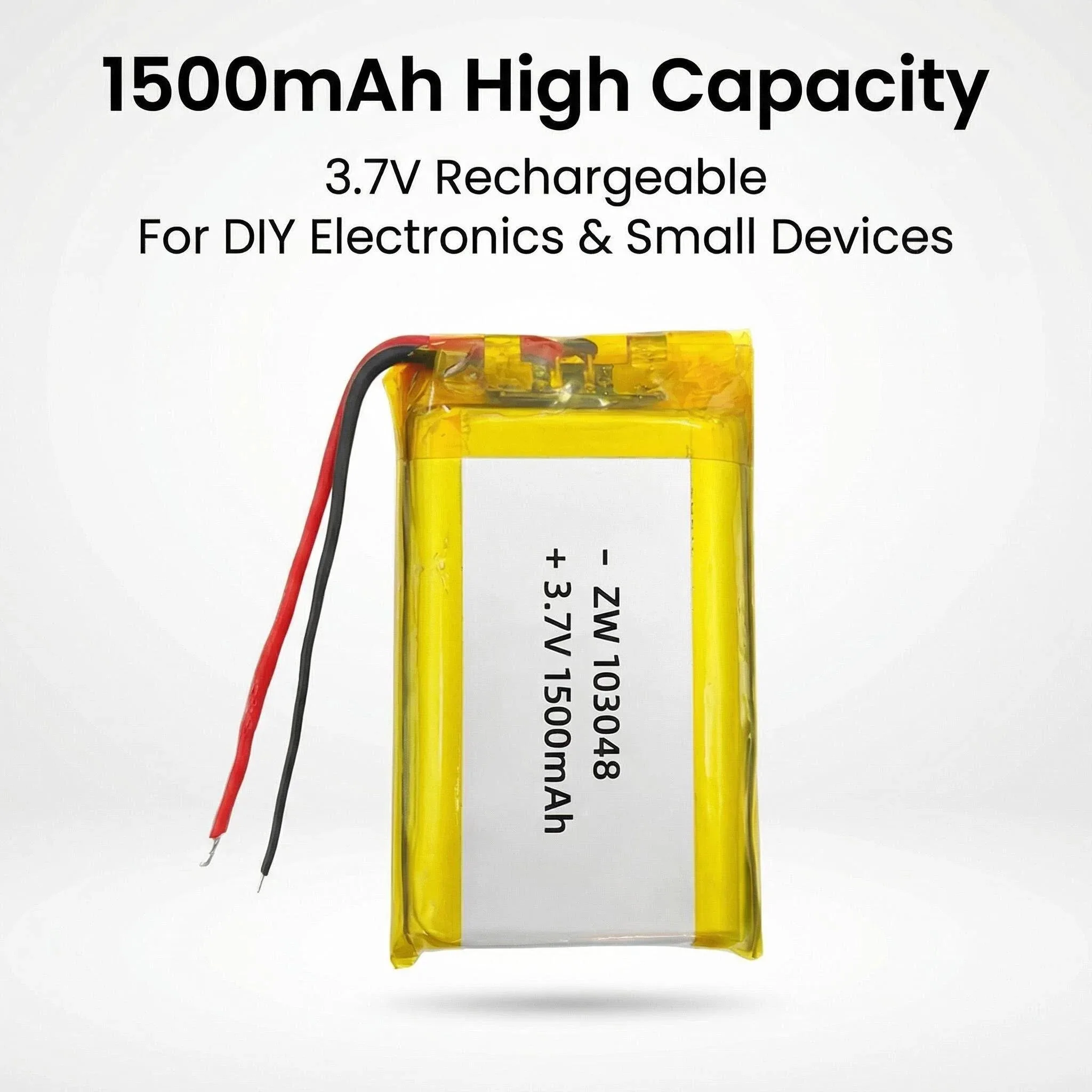 

103048 3.7V 1500mAh Battery Lipo Polymer Lithium Ion Rechargeable Batteries +PCB Protection Board PH2.0 XH2.54 Optional interfa