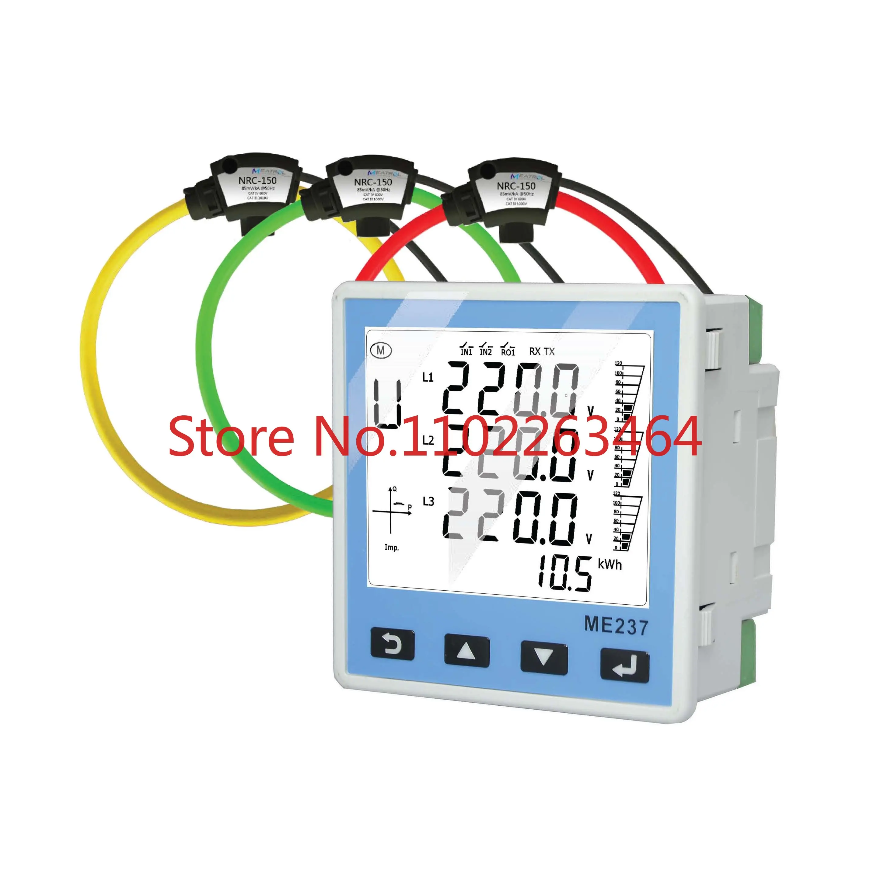 

MEATROL ME237 Smart Electricity Energy Meter WIFI Remote power consumption monitoring Power meter