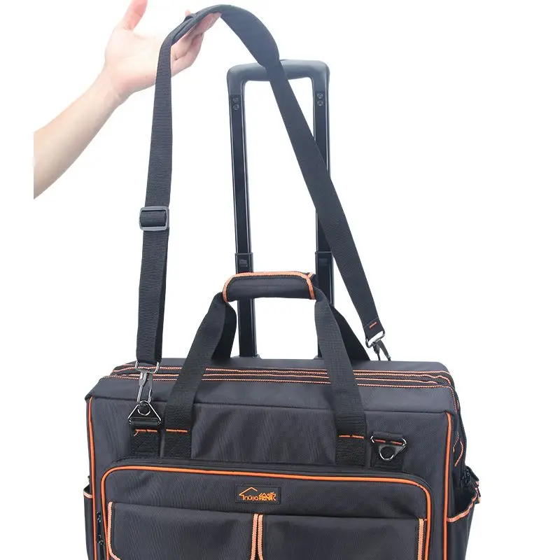 Toolkit, Repair Kit Large Multifunctional Canvas Appliance Repair Electrician Kit Tie Rod Tool Bag