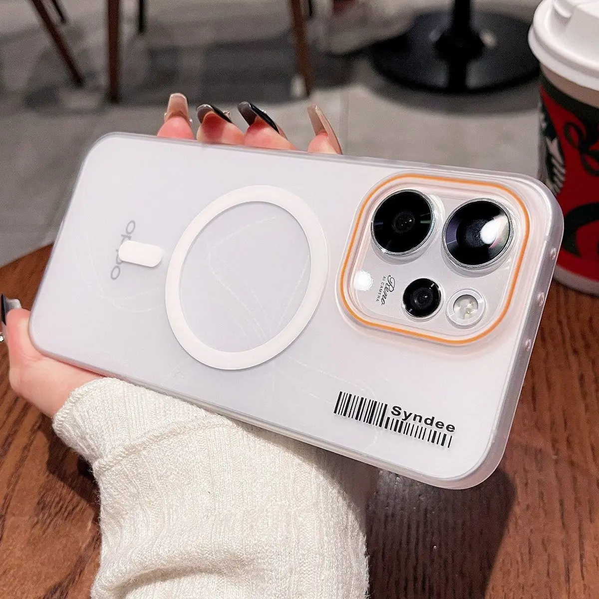 

Case For OPPO Reno15 Pro Magnetic Shockproof Case Ultra Thin Matte Clear Bumper Cover