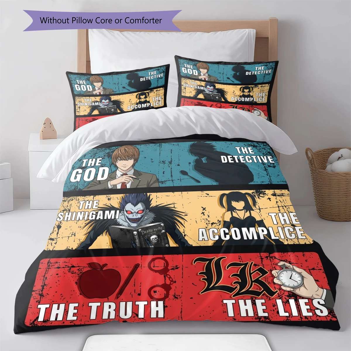 Death Note Soft  Comfortable Duvet Cover, Kids Bedding Gift,Size  Different Options -HE83