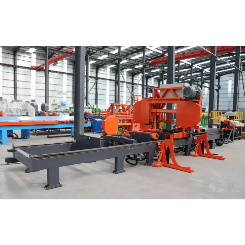 Hydraulic Horizontal Band Sawmill Single Chain Rolling Max Cutting Diameter 1000mm