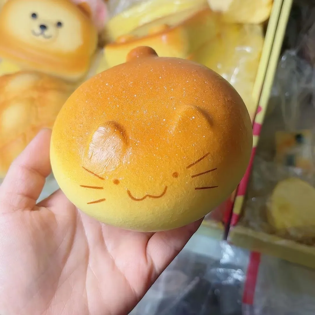 

Squishy Bread Cat Slow Rising Stress Relief Decompression Fidget Calming Toys Sensory Focus Squeeze Toys For Adult Kids Gifts