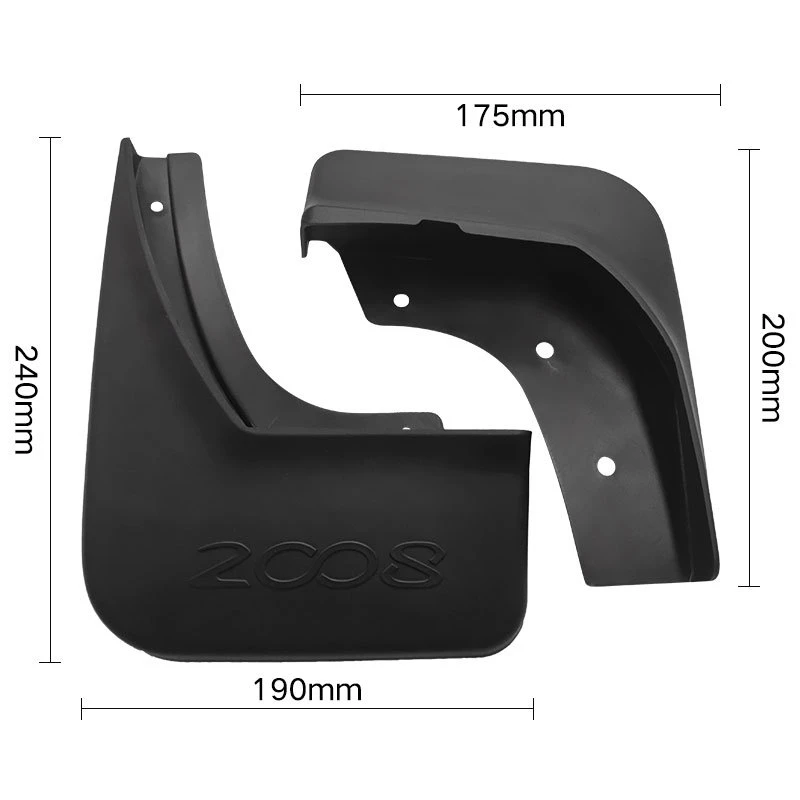 Mudflap for Peugeot 2008 2013-2019 Fender Mud Flaps Guard Splash Flap Mudguard Accessories