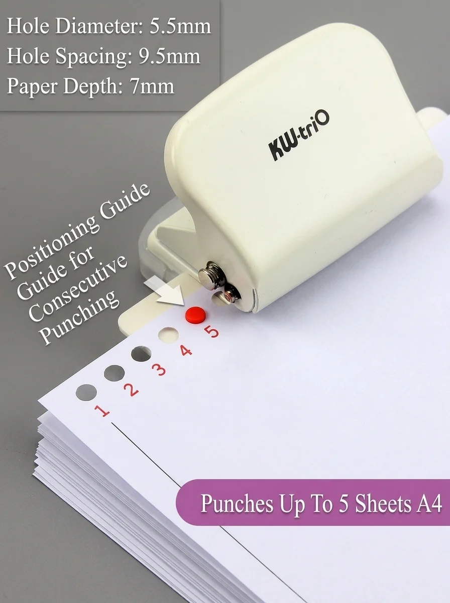 3/6/9穴ペーパーパンチャー、A4・A5・B5ルーズリーフ - Paper Punch 3 Hole のレビューと価格