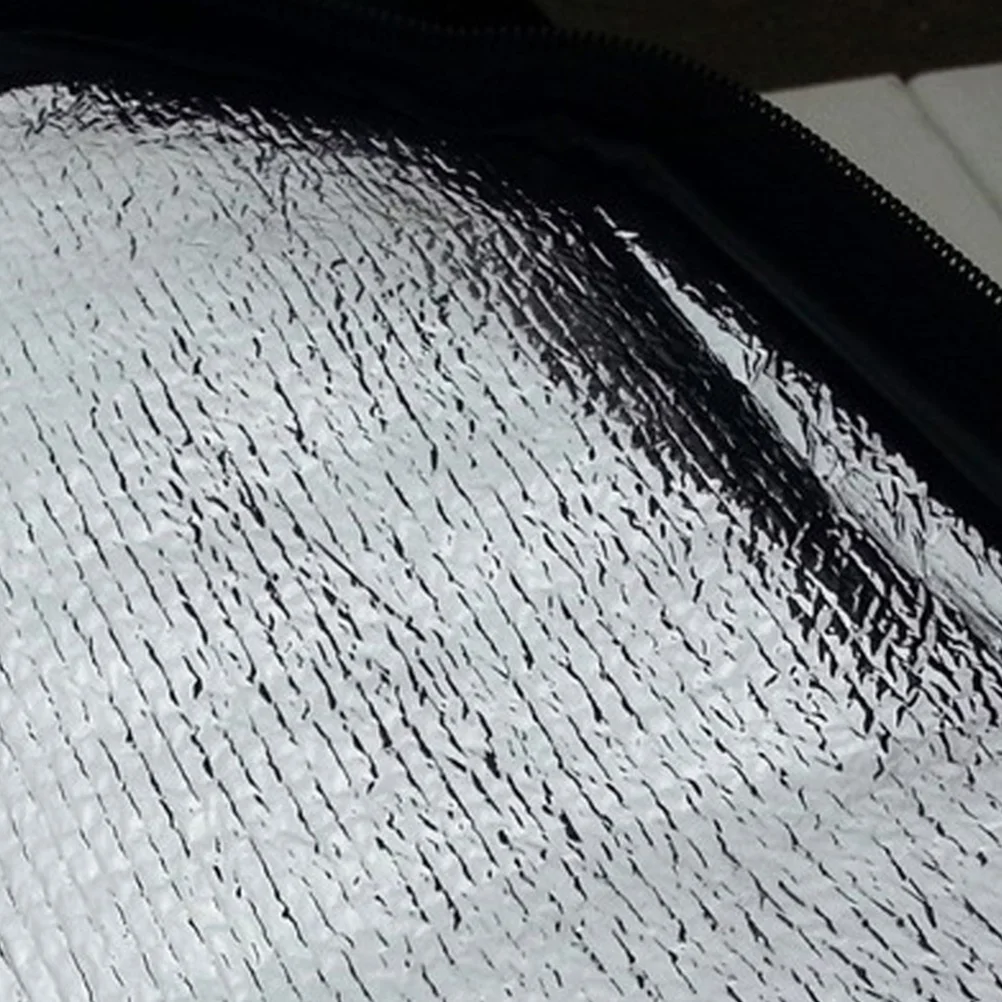 

1pcs Insulated Lunch Bag Oxford Cloth Ice Pack Portable Cooler Tote For School Work Picnic Snacks Storage Black