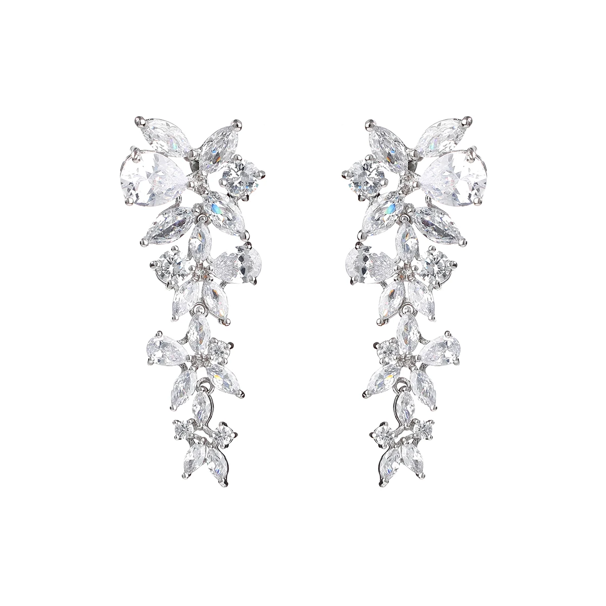 Fashion Luxury Cubic zirconia Bridal Earrings are Suitable for Wedding Balls, Parties