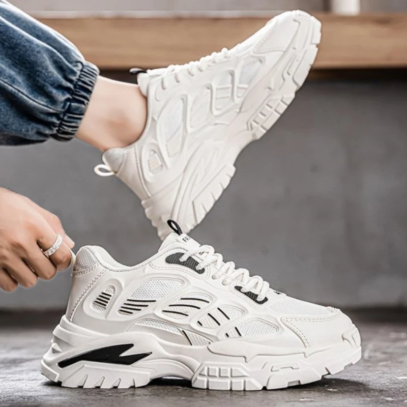 

Men's Thick Sole Hidden Inner Lift Shoes Summer Ventilated Mesh Casual Sporty Sneakers Soft Sole Versatile Thick Bottom Shoes