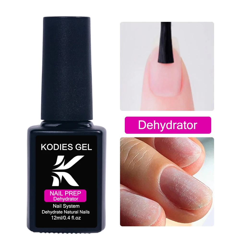 Kodies Gel 2 Stuks Nagel Primer Basis Dehydrator Set 12Ml Snelle Droge Prep Primer Bond Gel Nagellak Acryl Nagels Systeem Lijm