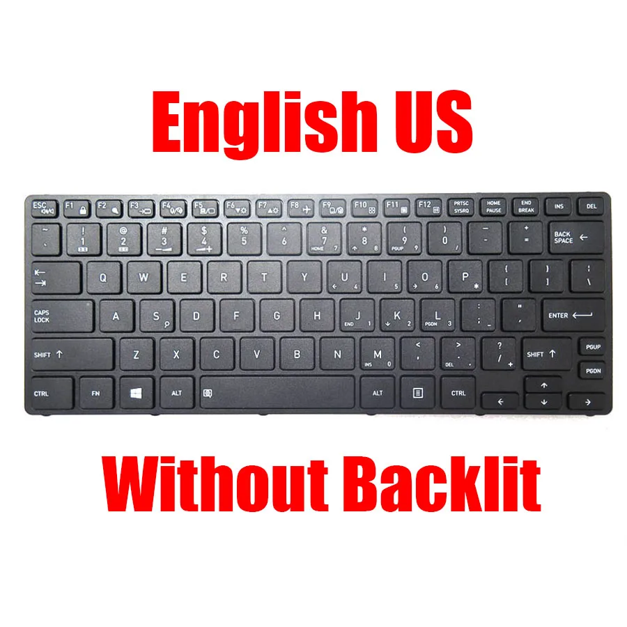 UK JP US Laptop Keyboard For DynaBook For Portege A30-E United Kingdom English Japanese Black New