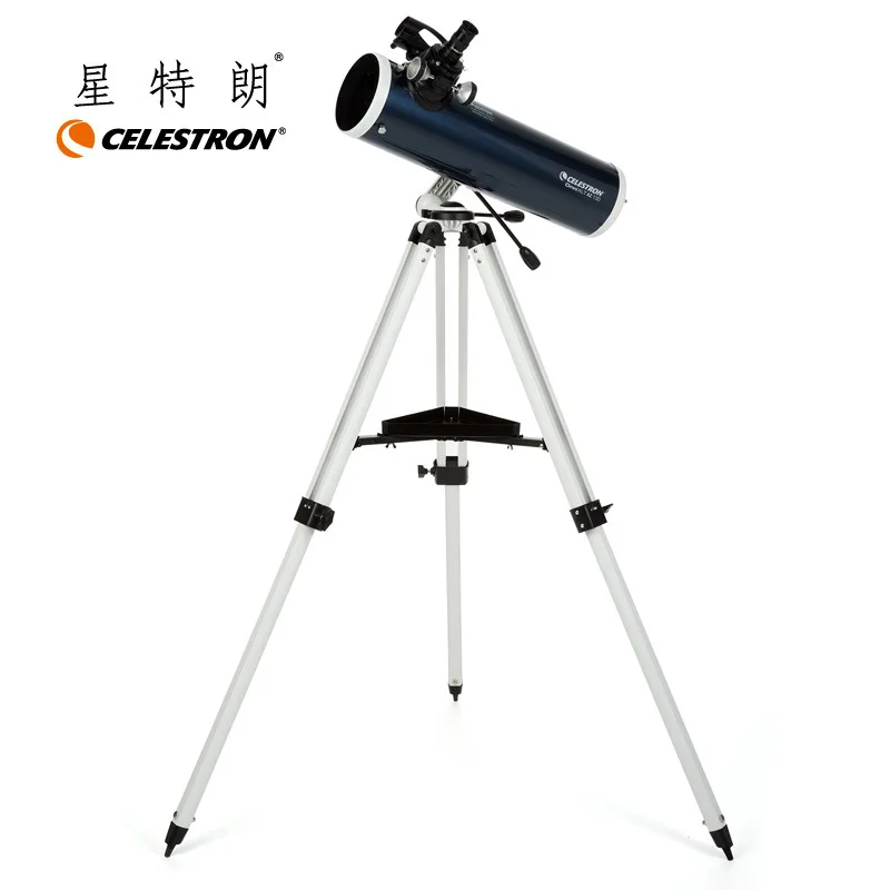 CELESTRON OMNI XLT 130AZ Teleskop Reflektor Newtonian StarPointer Pro Finderscope Spotting Scope dengan Tripod Aluminium