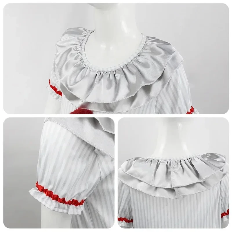 ABC123Halloween It Pennywise Little Costumes Scary Clown Girl Kid Cosplay Uniform Halloween Costume Girlb;6'j,k.9;a view 6