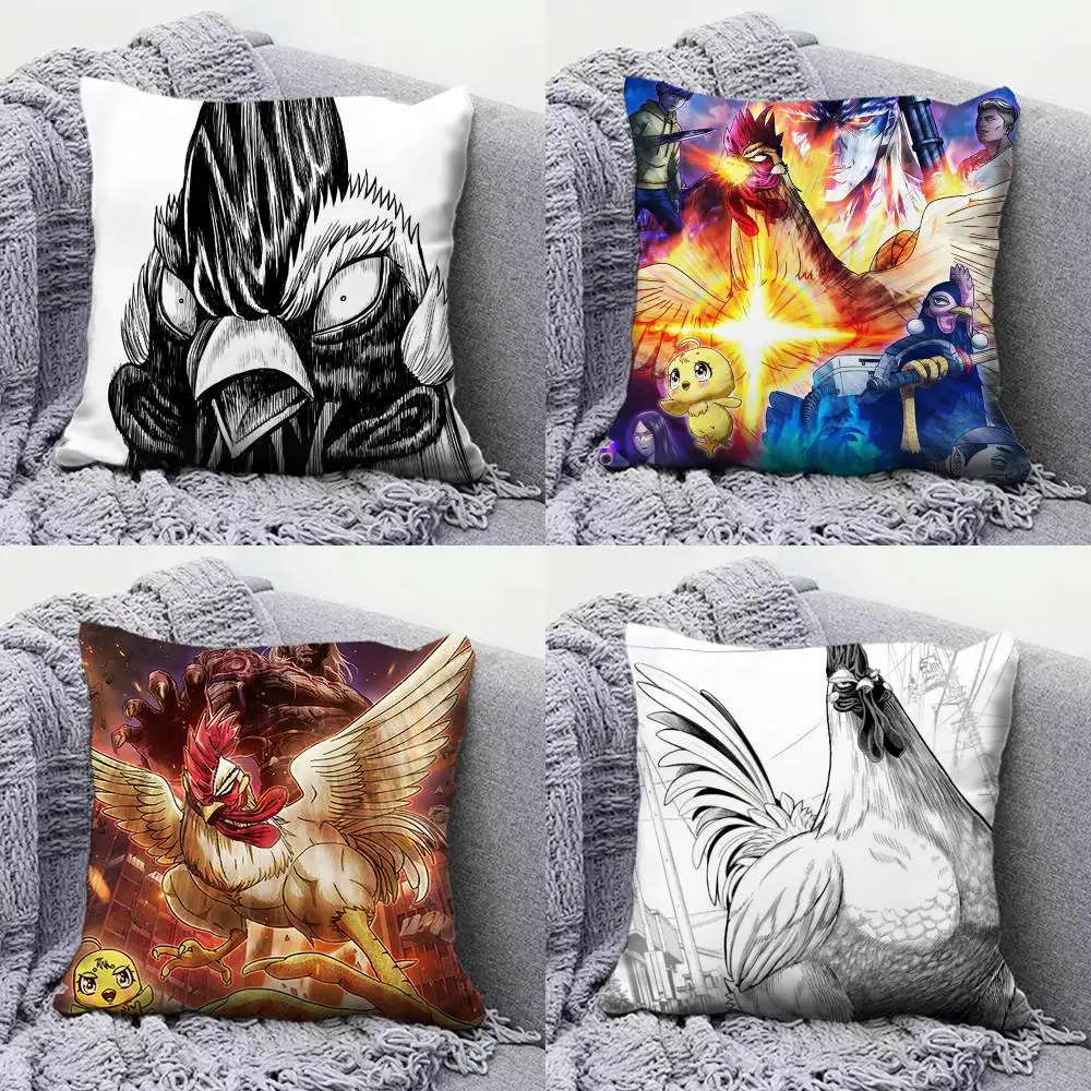 

Rooster Fighter Manga Pillow Covers, Home Sofa Cushion Covers and Aecorative Custom