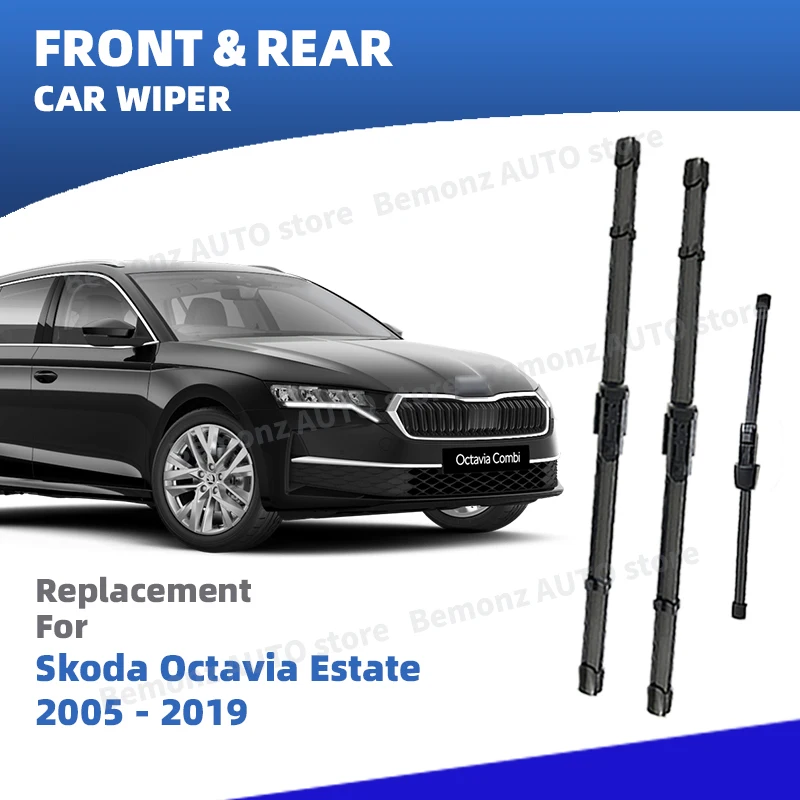 

Щетки стеклоочистителя с левым рулем для Skoda Octavia 2 3 1Z 5E 2005-2019 3 шт. Аксессуары для лобового стекла Combi Estate 2012 2016
