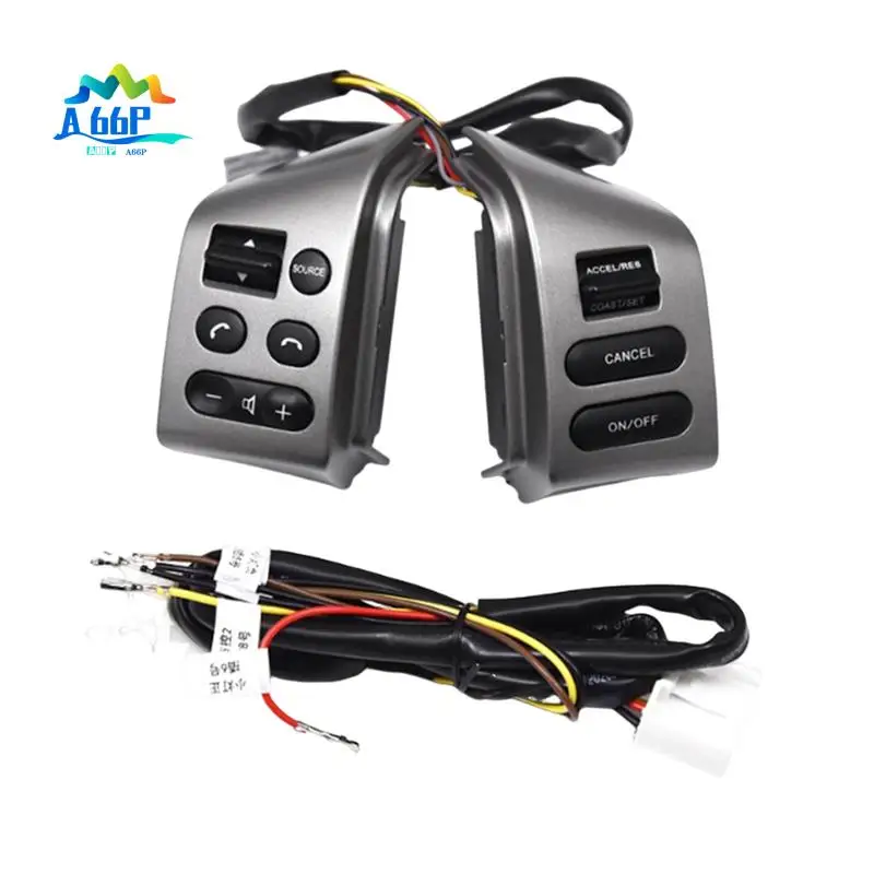 

A66P-Car Speed Cruise Control Switch For Nissan Sylphy 2008-2019 Steering Wheel Button With Wiring Harness